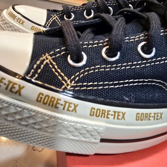 Men's Converse Chuck 70 Gore-Tex High Black Toadstool Tan Sneakers A08565C sz 10 - Picture 6 of 16